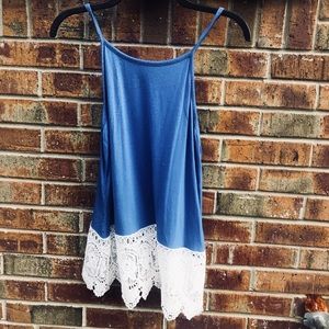 Boutique Spaghetti Strap Top/Tunic